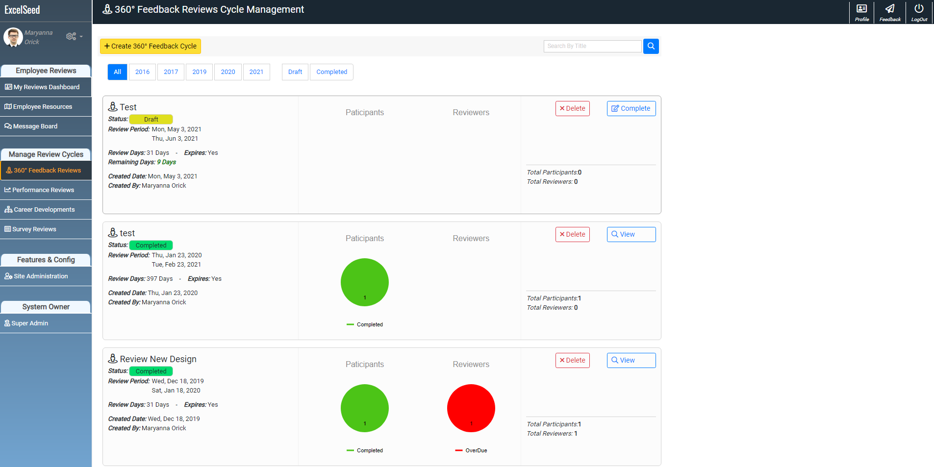 screenshot of ExcelSeed Review